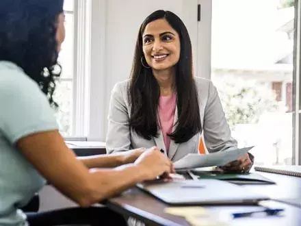 Professionals discussing internal audit in risk management